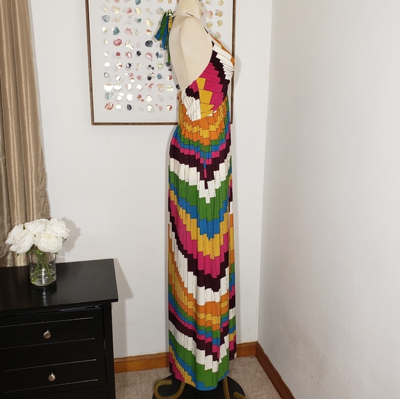 Muse/Boston Proper geometric maxi dress size XS - Picture 4 of 7
